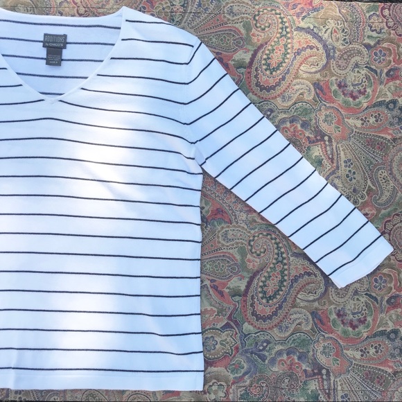 3 for 15 Chico’s Striped Shirt - Picture 5 of 6